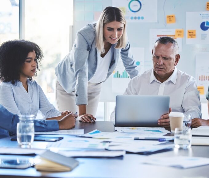 Diversity,Business,People,In,Digital,Meeting,With,Laptop,For,Seo