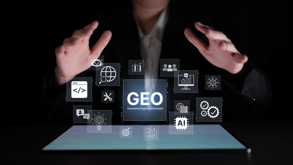 Digital,Marketing,Concept,Featuring,Geo,Strategy,,Optimizing,Content,For,Ai